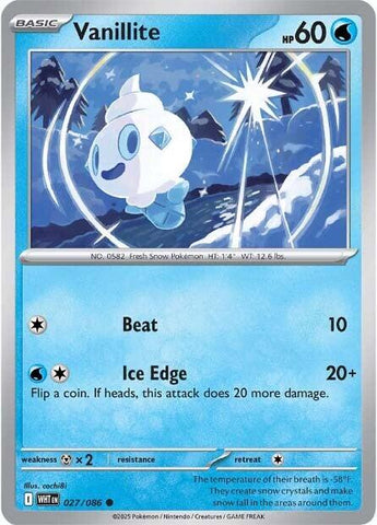 Vanillite (027/086) [Scarlet & Violet: White Flare] - The Mythic Store | 24h Order Processing