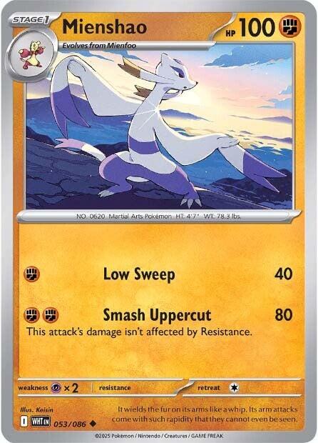 Mienshao (053/086) [Scarlet & Violet: White Flare] - The Mythic Store | 24h Order Processing