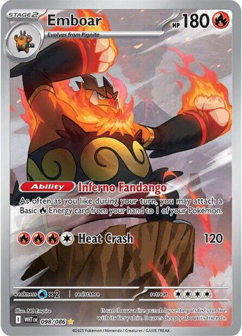 Emboar (098/086) [Scarlet & Violet: White Flare] - The Mythic Store | 24h Order Processing