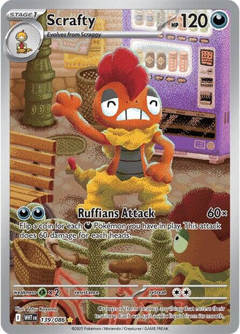 Scrafty (139/086) [Scarlet & Violet: White Flare] - The Mythic Store | 24h Order Processing