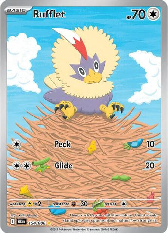 Rufflet (154/086) [Scarlet & Violet: Black Bolt] - The Mythic Store | 24h Order Processing
