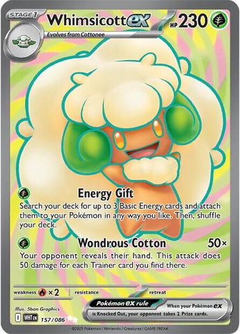 Whimsicott ex (157/086) [Scarlet & Violet: White Flare] - The Mythic Store | 24h Order Processing