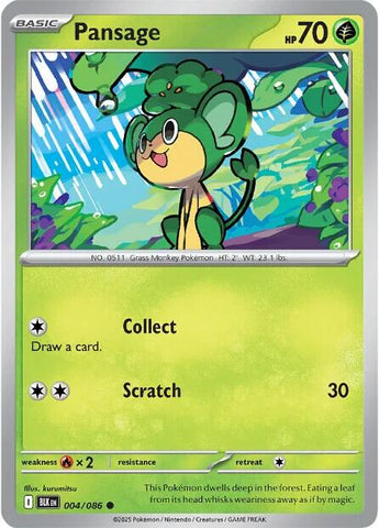 Pansage (004/086) [Scarlet & Violet: Black Bolt] - The Mythic Store | 24h Order Processing