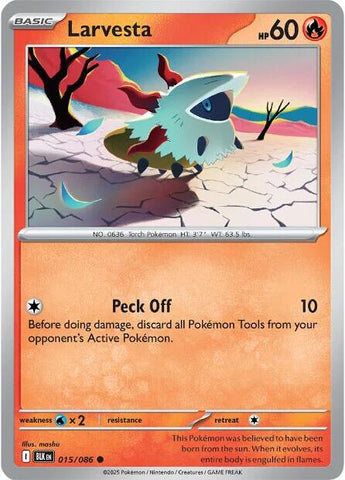 Larvesta (015/086) [Scarlet & Violet: Black Bolt] - The Mythic Store | 24h Order Processing
