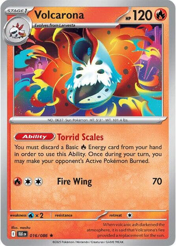 Volcarona (016/086) [Scarlet & Violet: Black Bolt] - The Mythic Store | 24h Order Processing