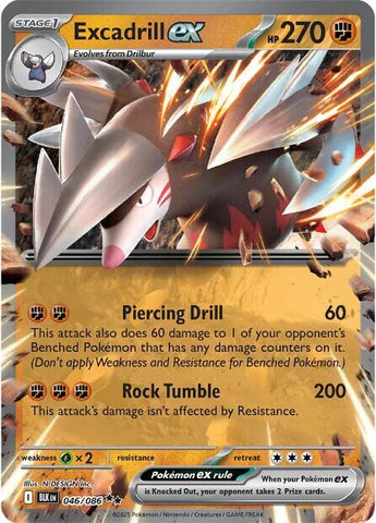 Excadrill ex (046/086) [Scarlet & Violet: Black Bolt] - The Mythic Store | 24h Order Processing