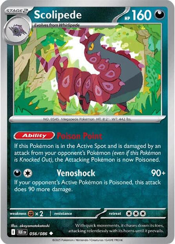 Scolipede (056/086) [Scarlet & Violet: Black Bolt] - The Mythic Store | 24h Order Processing