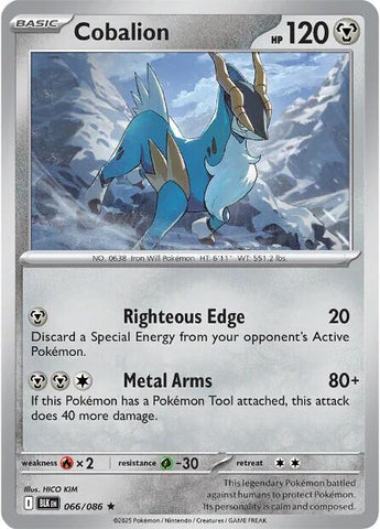 Cobalion (066/086) [Scarlet & Violet: Black Bolt] - The Mythic Store | 24h Order Processing
