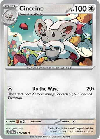 Cinccino (076/086) [Scarlet & Violet: Black Bolt] - The Mythic Store | 24h Order Processing