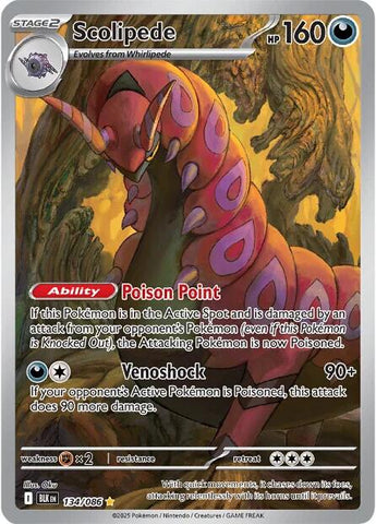 Scolipede (134/086) [Scarlet & Violet: Black Bolt] - The Mythic Store | 24h Order Processing