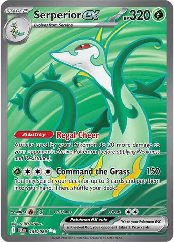 Serperior ex (156/086) [Scarlet & Violet: Black Bolt] - The Mythic Store | 24h Order Processing