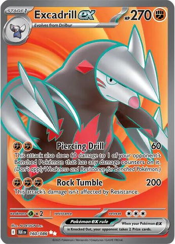 Excadrill ex (160/086) [Scarlet & Violet: Black Bolt] - The Mythic Store | 24h Order Processing