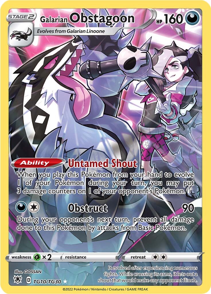 Galarian Obstagoon (TG10/TG30) [Sword & Shield: Astral Radiance] - The Mythic Store | 24h Order Processing