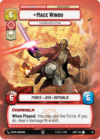Mace Windu - Leaping into Action (10) (10) [Organized Play Promos] - The Mythic Store | 24h Order Processing