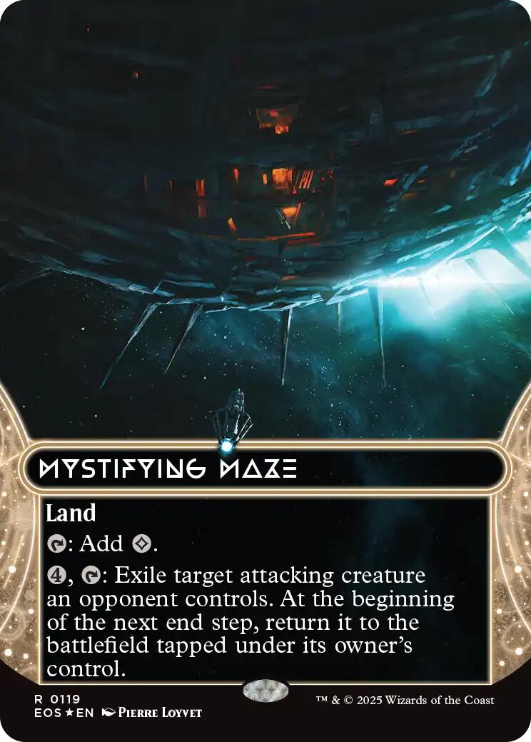 Mystifying Maze (0119) (Borderless) (Galaxy Foil) [Edge of Eternities: Stellar Sights] - The Mythic Store | 24h Order Processing