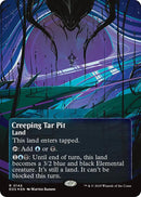 Creeping Tar Pit (0144) (Borderless) (Galaxy Foil) [Edge of Eternities: Stellar Sights] - The Mythic Store | 24h Order Processing