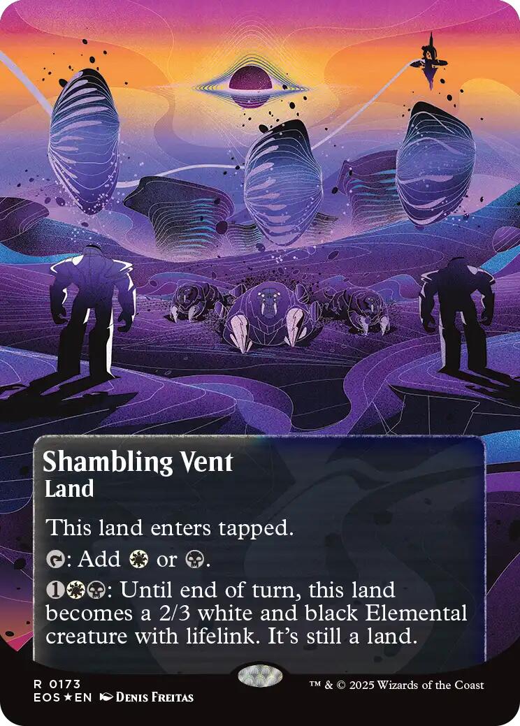 Shambling Vent (0173) (Borderless) (Galaxy Foil) [Edge of Eternities: Stellar Sights] - The Mythic Store | 24h Order Processing
