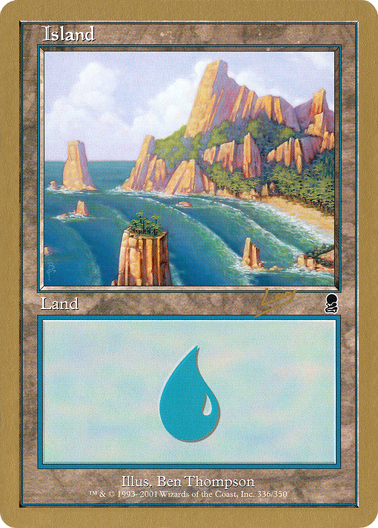 Island (rl336a) (Raphael Levy) [World Championship Decks 2002] - The Mythic Store | 24h Order Processing