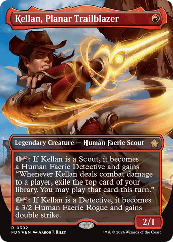 Kellan, Planar Trailblazer (Borderless) (Mana Foil) [Foundations] - The Mythic Store | 24h Order Processing