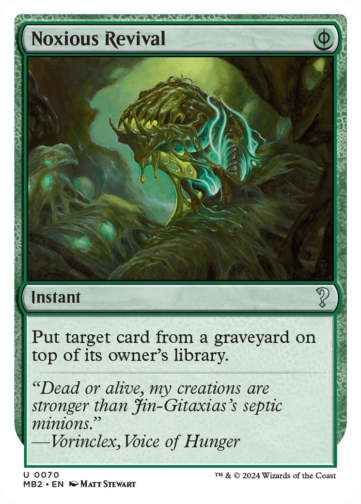 Noxious Revival (White Border) [Mystery Booster 2] - The Mythic Store | 24h Order Processing
