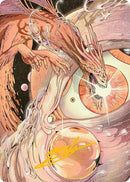 Nova Hellkite Art Card (40/54) (Gold-Stamped Signature) [Edge of Eternities Art Series] - The Mythic Store | 24h Order Processing