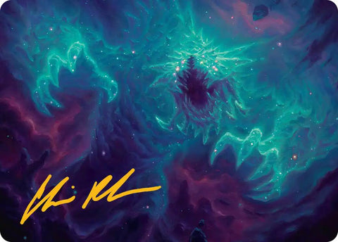 Cosmogoyf Art Card (Gold-Stamped Signature) [Edge of Eternities Art Series] - The Mythic Store | 24h Order Processing