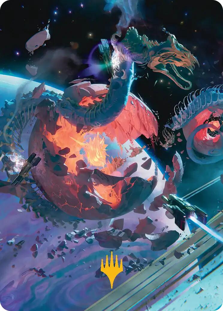 Scavenger Grounds Art Card (47/54) (Gold-Stamped Planeswalker Symbol) [Edge of Eternities Art Series] - The Mythic Store | 24h Order Processing