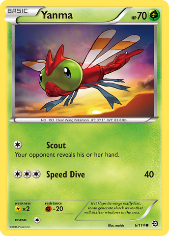 Yanma (6/114) [XY: Steam Siege] - The Mythic Store | 24h Order Processing