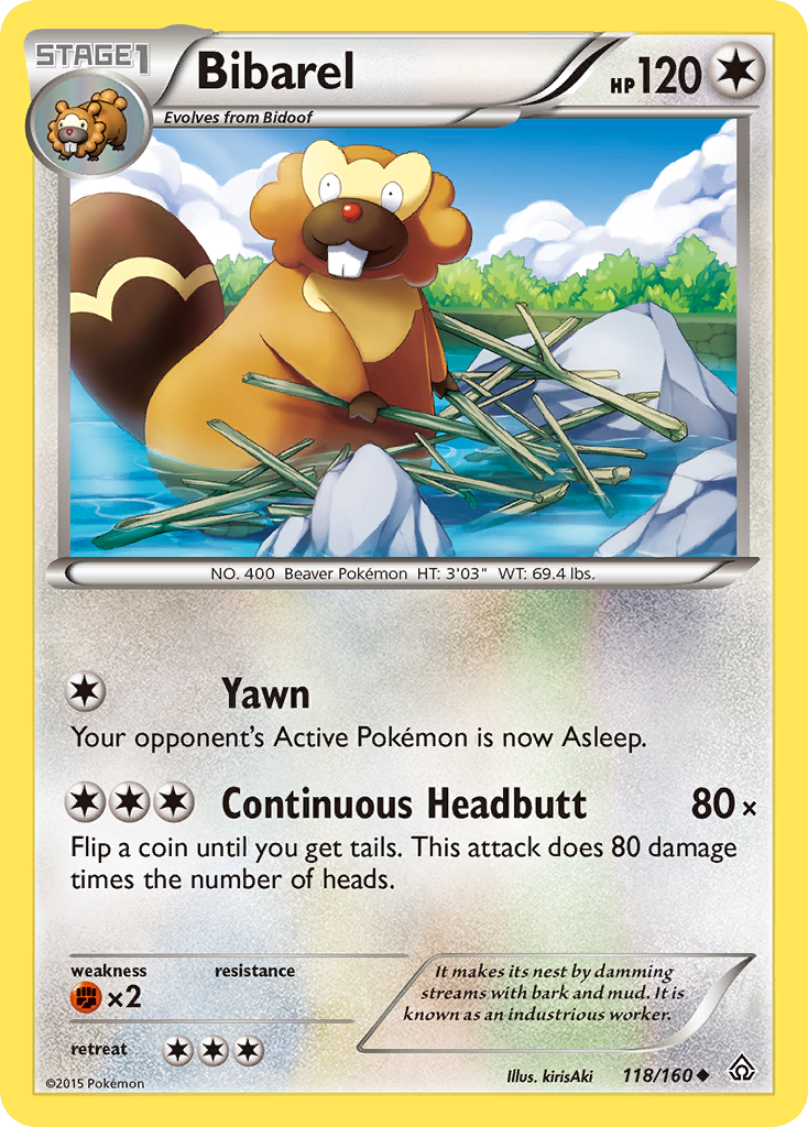 Bibarel (118/160) [XY: Primal Clash] - The Mythic Store | 24h Order Processing