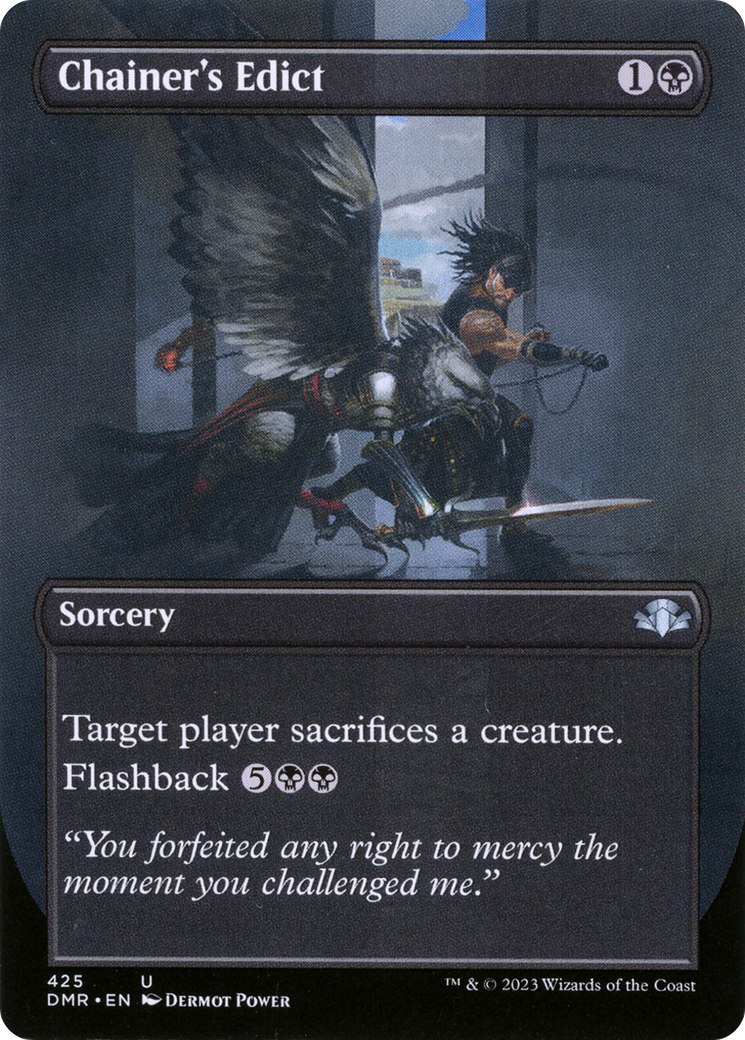 Chainer's Edict (Borderless Alternate Art) [Dominaria Remastered] - The Mythic Store | 24h Order Processing