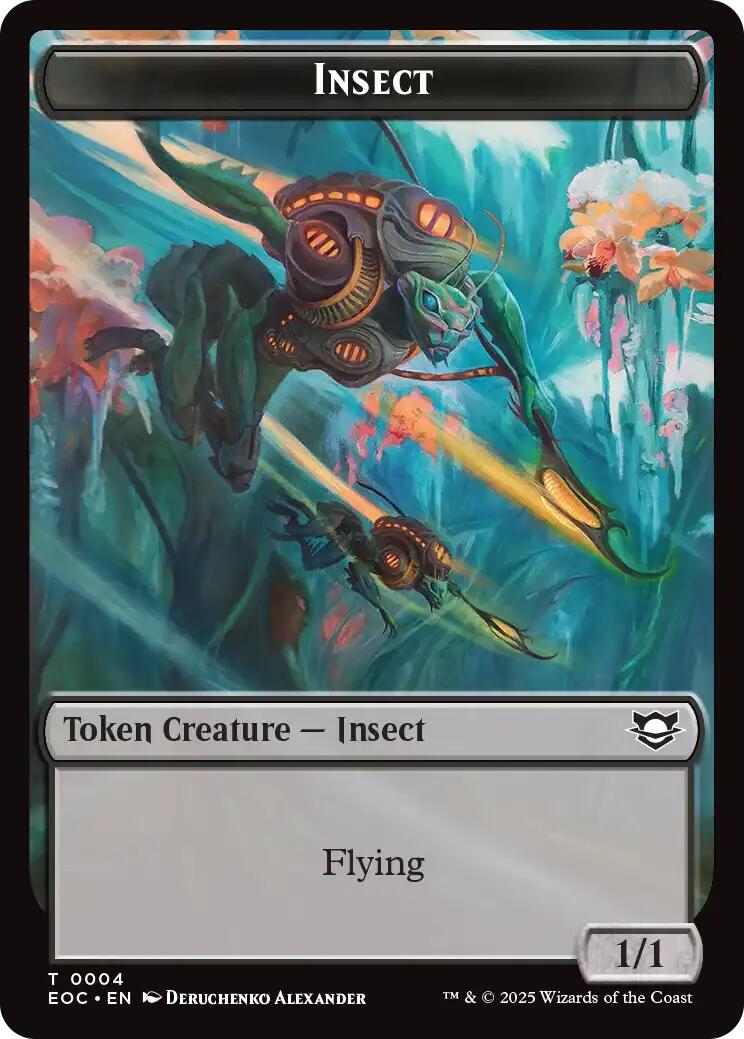 Insect // Elemental (0007) Double-Sided Token [Edge of Eternities Commander Tokens] - The Mythic Store | 24h Order Processing