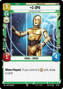 C-3PO (19/104) - Oh Dear, Oh Dear (19/104) [Intro Battle: Hoth] - The Mythic Store | 24h Order Processing