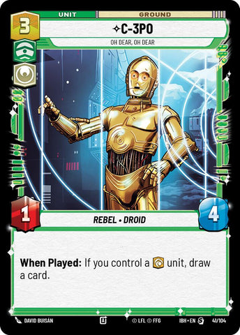 C-3PO (41/104) - Oh Dear, Oh Dear (41/104) [Intro Battle: Hoth] - The Mythic Store | 24h Order Processing
