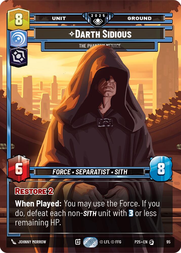 Darth Sidious (95) - The Phantom Menace (95) [Organized Play Promos] - The Mythic Store | 24h Order Processing
