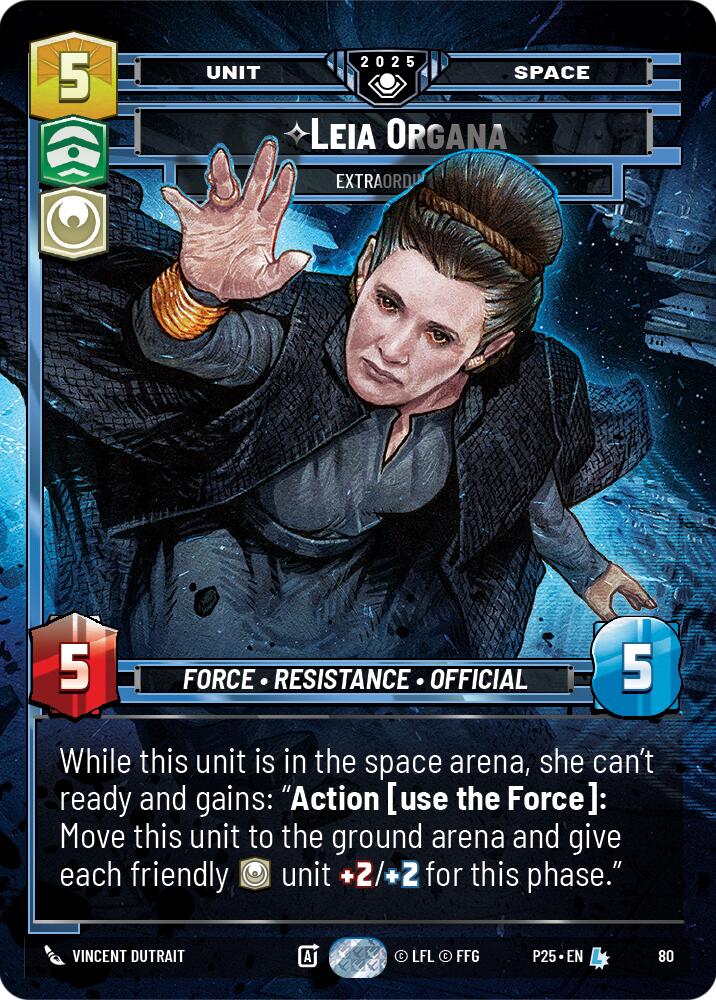 Leia Organa (80) - Extraordinary (80) [Organized Play Promos] - The Mythic Store | 24h Order Processing