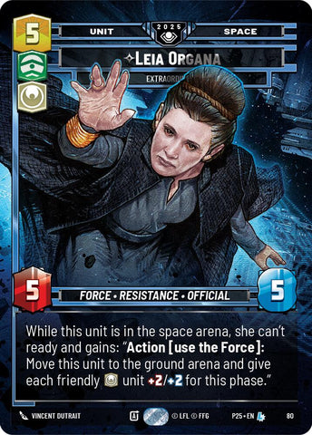 Leia Organa (80) - Extraordinary (80) [Organized Play Promos] - The Mythic Store | 24h Order Processing