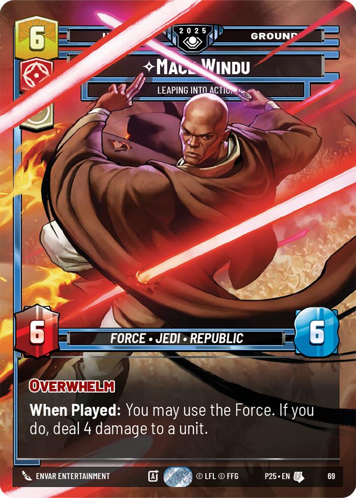 Mace Windu (69) - Leaping into Action (69) [Organized Play Promos] - The Mythic Store | 24h Order Processing