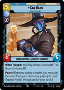 Cad Bane (34/264) - Impressed Now? (34/264) [Secrets of Power] - The Mythic Store | 24h Order Processing
