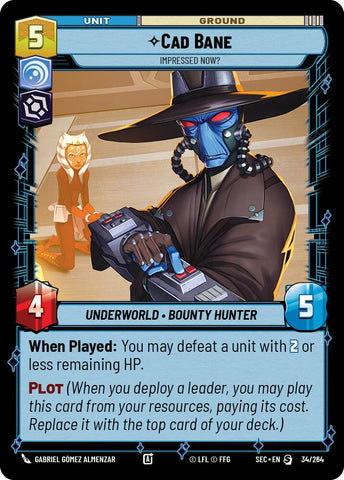 Cad Bane (34/264) - Impressed Now? (34/264) [Secrets of Power] - The Mythic Store | 24h Order Processing