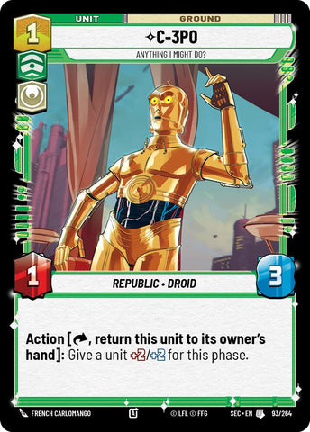 C-3PO (93/264) - Anything I Might Do? (93/264) [Secrets of Power] - The Mythic Store | 24h Order Processing