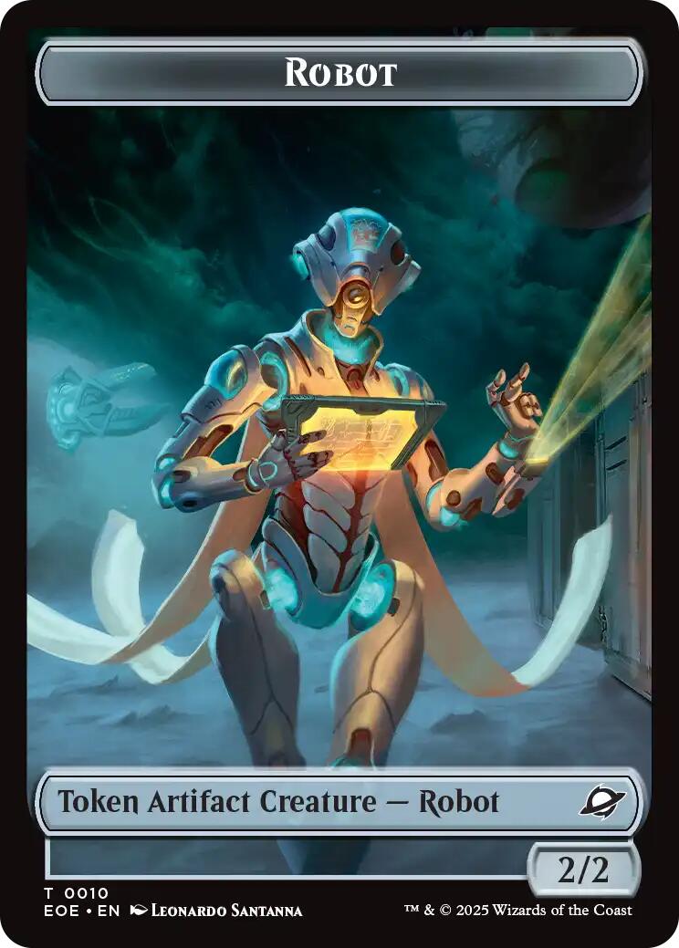 Robot // Lander (0007) Double-Sided Token [Edge of Eternities Tokens] - The Mythic Store | 24h Order Processing