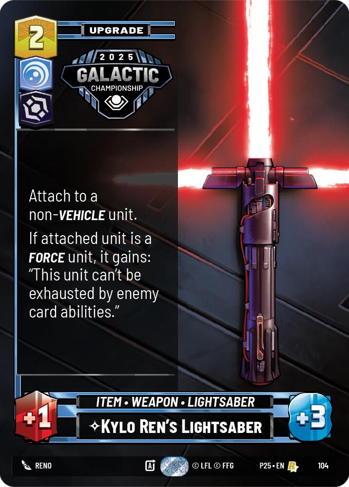 Kylo Ren's Lightsaber (104) (104) [Organized Play Promos] - The Mythic Store | 24h Order Processing