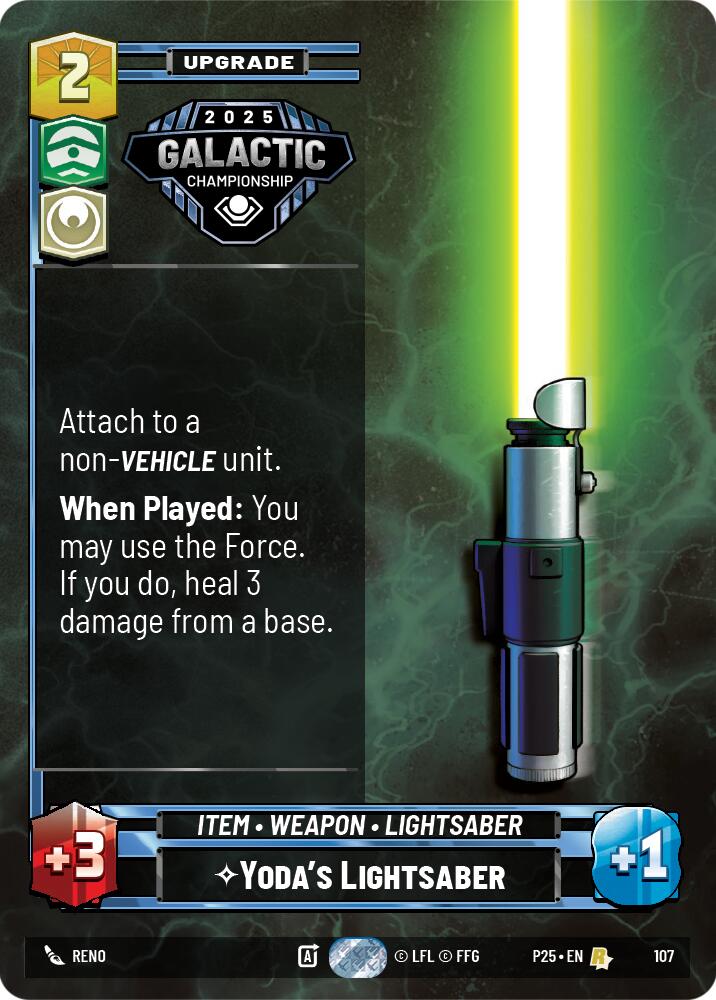 Yoda's Lightsaber (107) (107) [Organized Play Promos] - The Mythic Store | 24h Order Processing