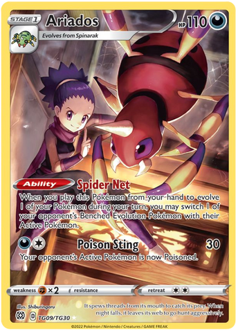 Ariados (TG09/TG30) [Sword & Shield: Brilliant Stars] - The Mythic Store | 24h Order Processing