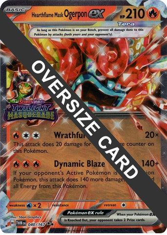 Hearthflame Mask Ogerpon ex (040/167) (Jumbo Card) [Scarlet & Violet: Twilight Masquerade] - The Mythic Store | 24h Order Processing