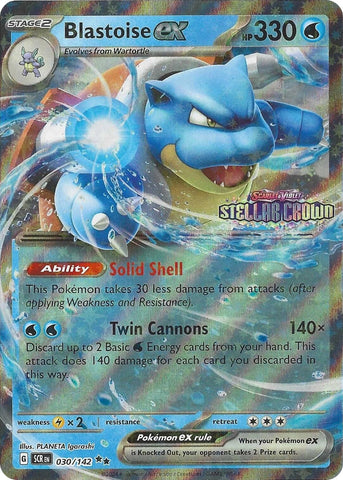Blastoise ex (030/142) (Stellar Crown Stamp) [Miscellaneous Cards] - The Mythic Store | 24h Order Processing
