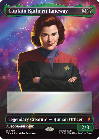 Captain Kathryn Janeway (Borderless) (Signed) [Star Trek] - The Mythic Store | 24h Order Processing