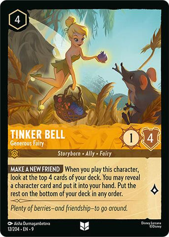 Tinker Bell - Generous Fairy (12/204) [Fabled] - The Mythic Store | 24h Order Processing