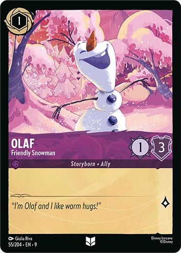 Olaf - Friendly Snowman (55/204) [Fabled] - The Mythic Store | 24h Order Processing