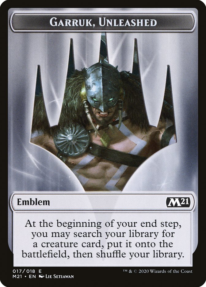 Garruk, Unleashed Emblem [Core Set 2021 Tokens] - The Mythic Store | 24h Order Processing